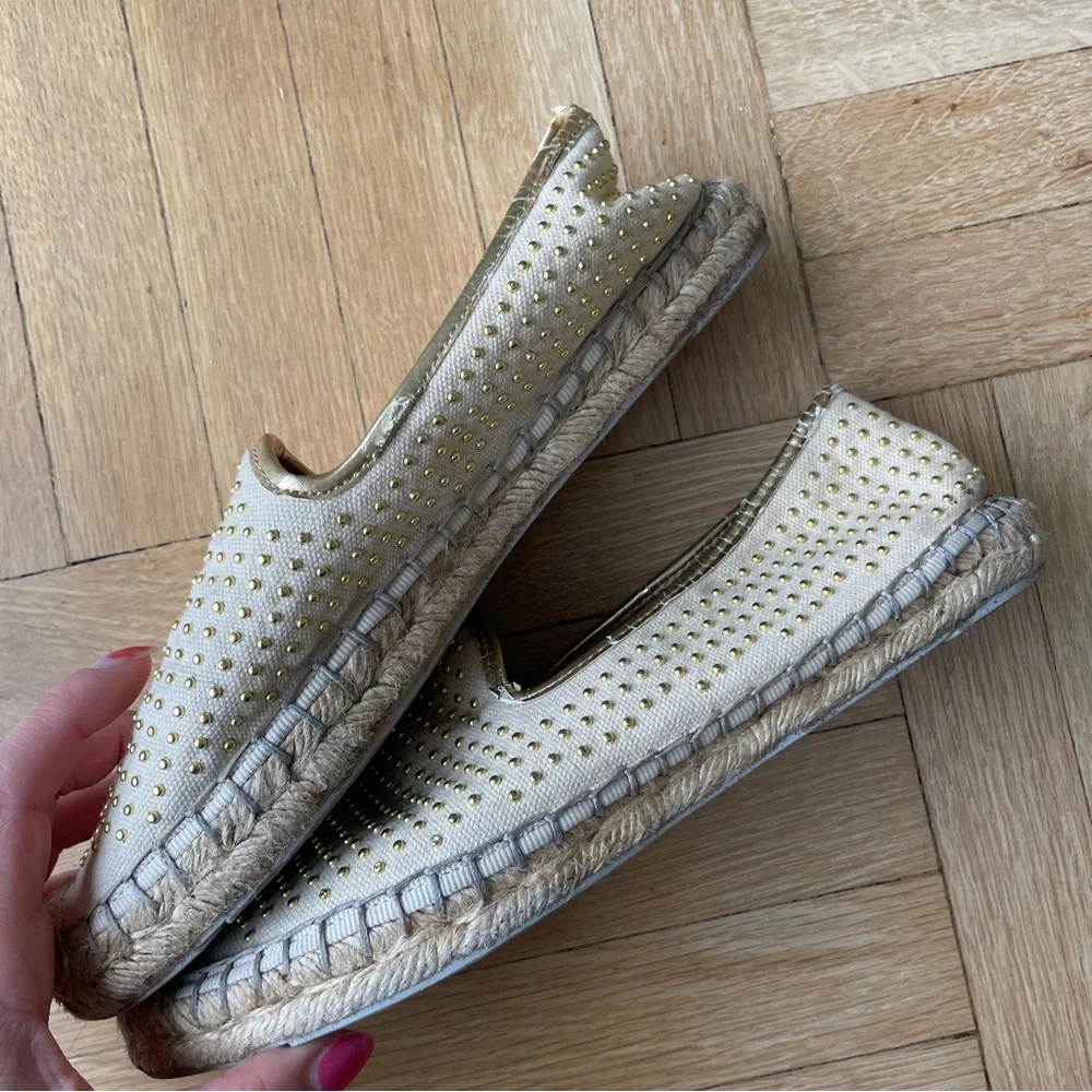 Tory Burch Gold Stud Espadrilles - Picture 7 of 7